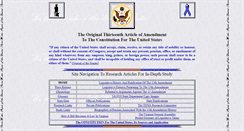 Desktop Screenshot of amendment-13.org